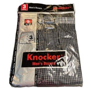 NEW Knocker pack of 3 Button Fly Boxer Shorts
